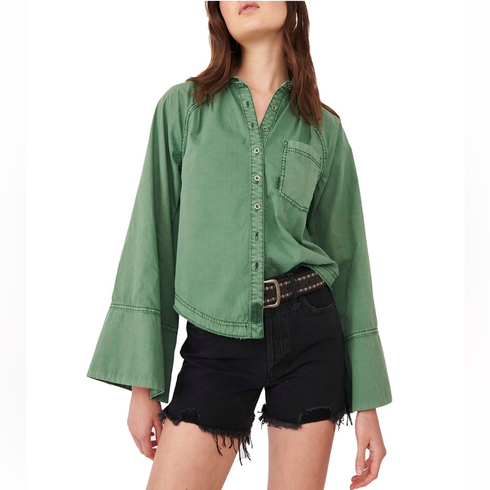 NWT FREE PEOPLE MILANO BLOUSE